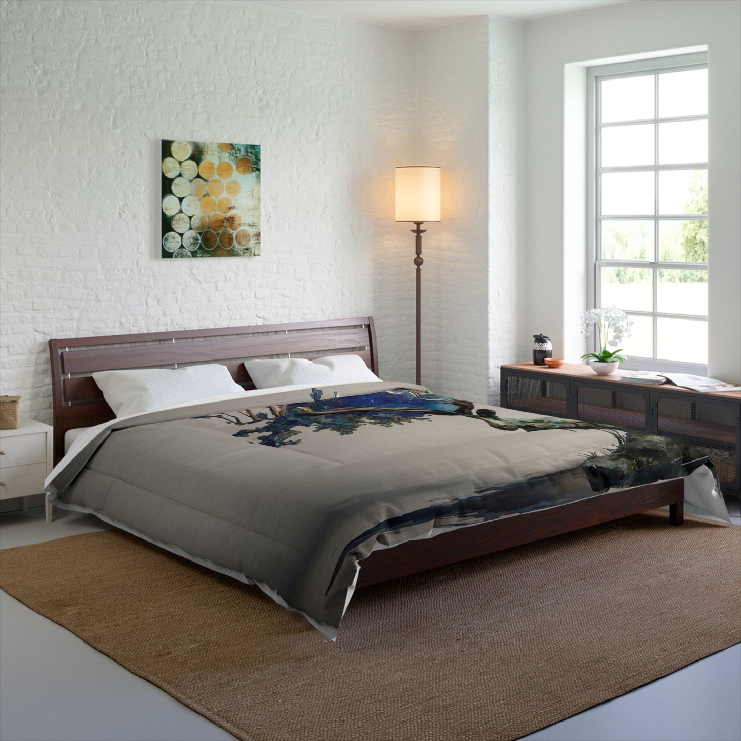Celestial Stag Comforter – Starlight Antlers Dreamscape