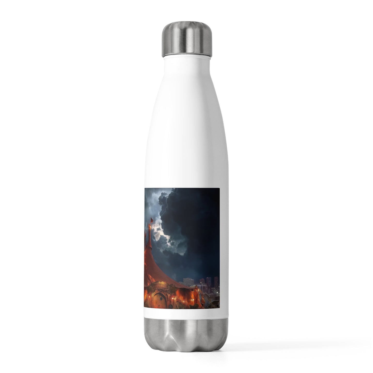 Crimson Carnival Tent Bottle – Midnight Circus Dreamscape