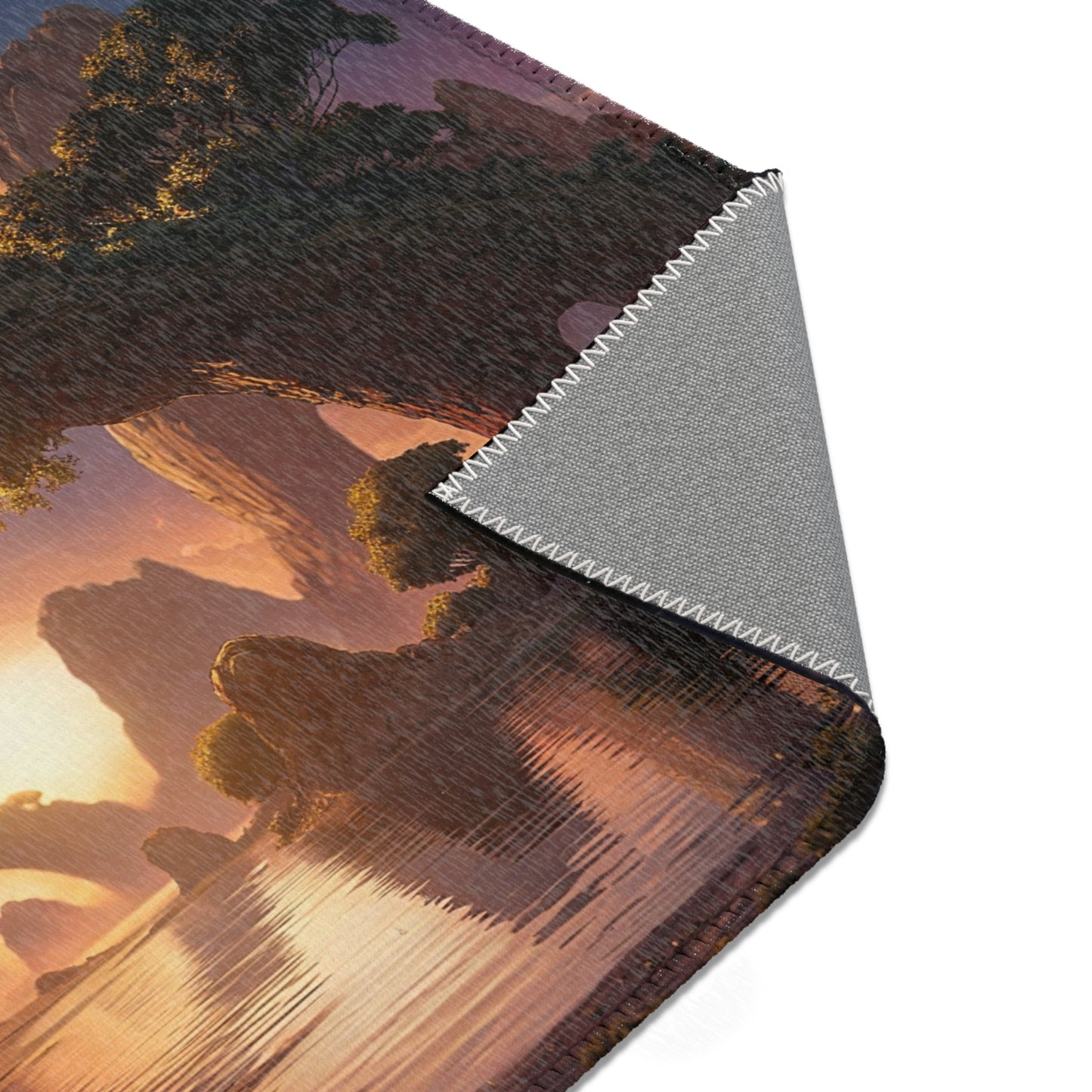 Ancient Tree Archway Area Rugs – Sunset Portal Dreamscape