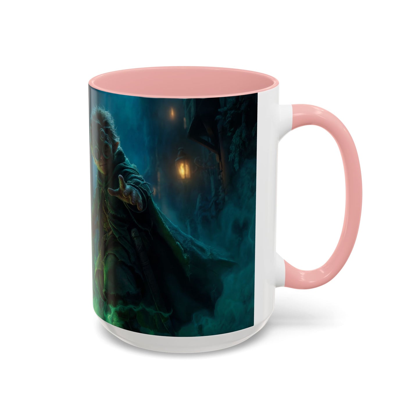 Glimmerblade Gnome Mug – Emerald Spirit Knight Coffee Cup