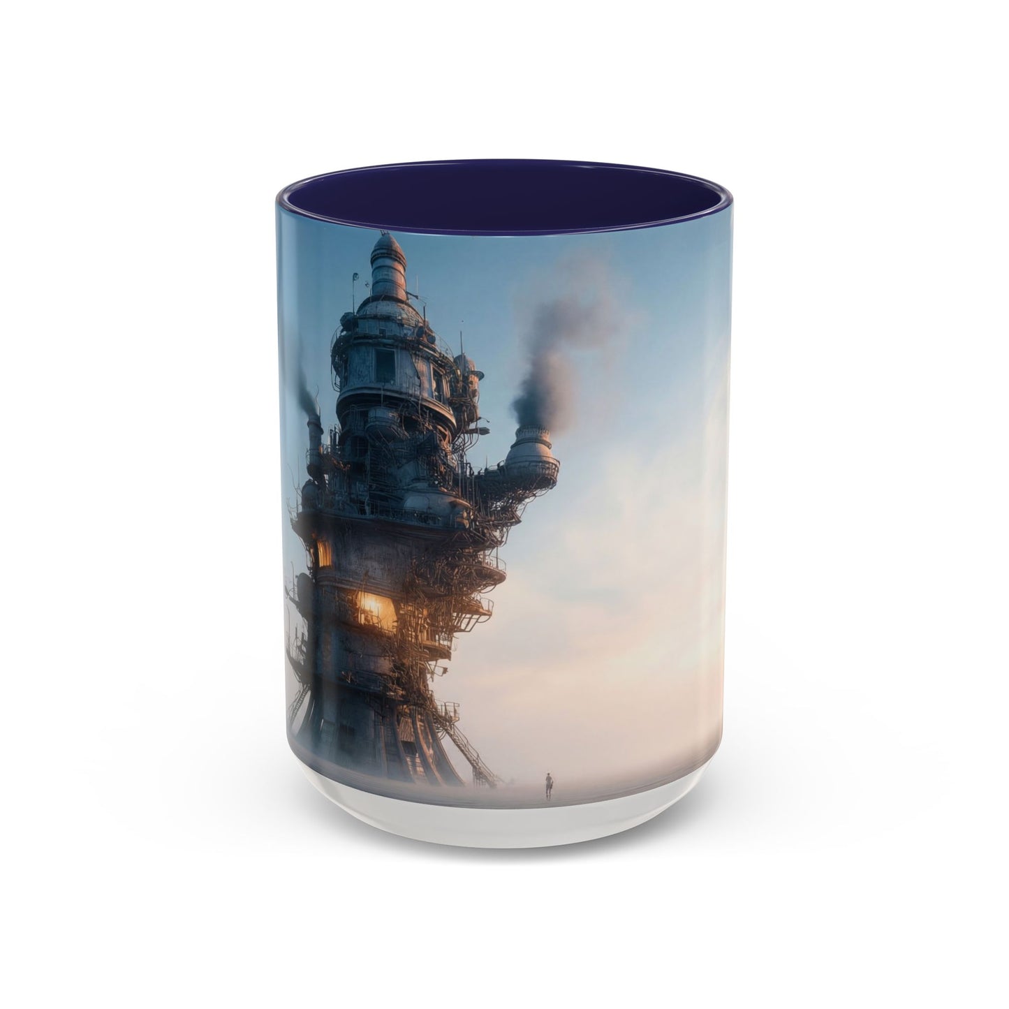 Skyborne Factory Accent Coffee Mug (11, 15oz) – Steam-Punk Horizon Dreamscape