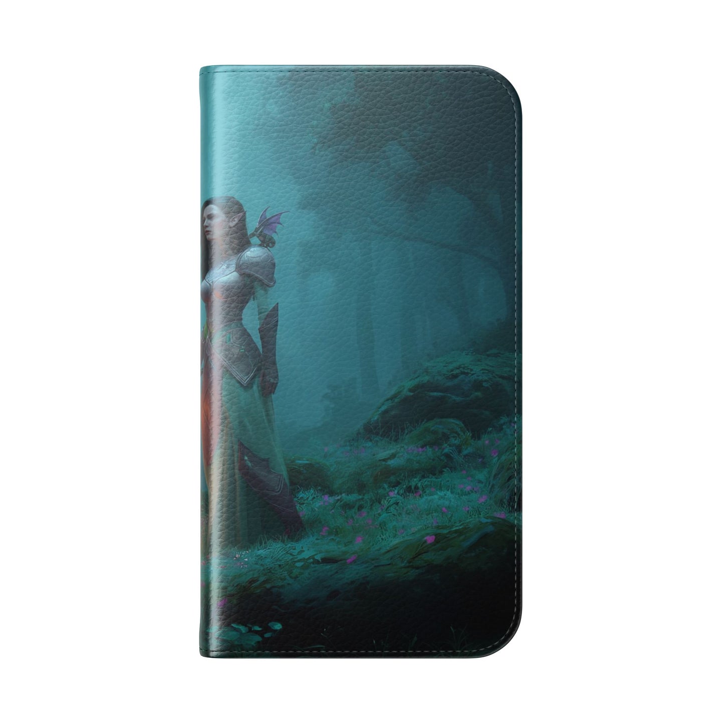 Forest Guardian Flip Cases – Elven Sentinel with Glowing Blade