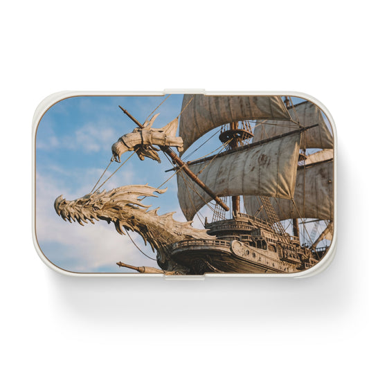 Dragonhead Galleon Bento Lunch Box – Sunlit Seascape Adventure