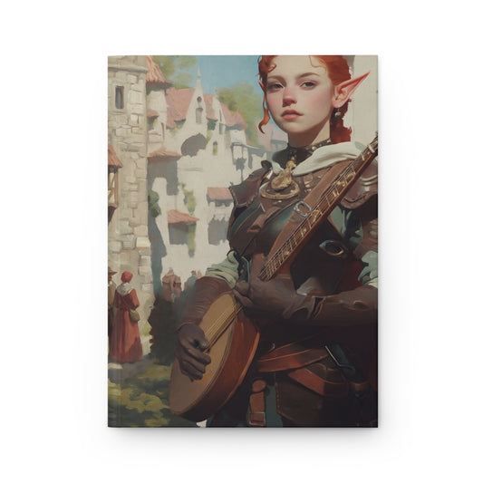 Elf Bard in Stone Street Journal – Whispers of the Cobblestone Town