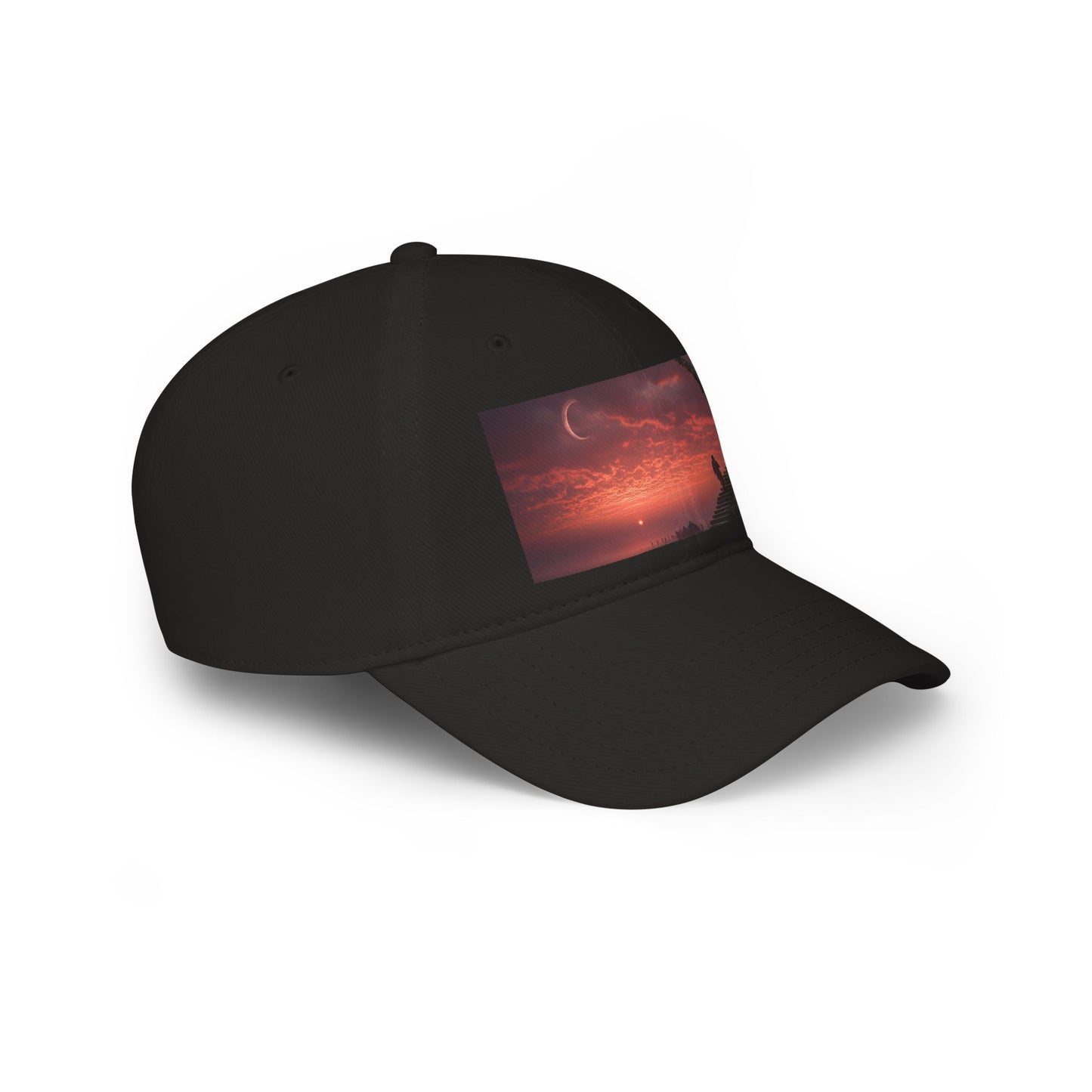Crescent Stairway Low Profile Baseball Cap – Fiery Twilight Pathway