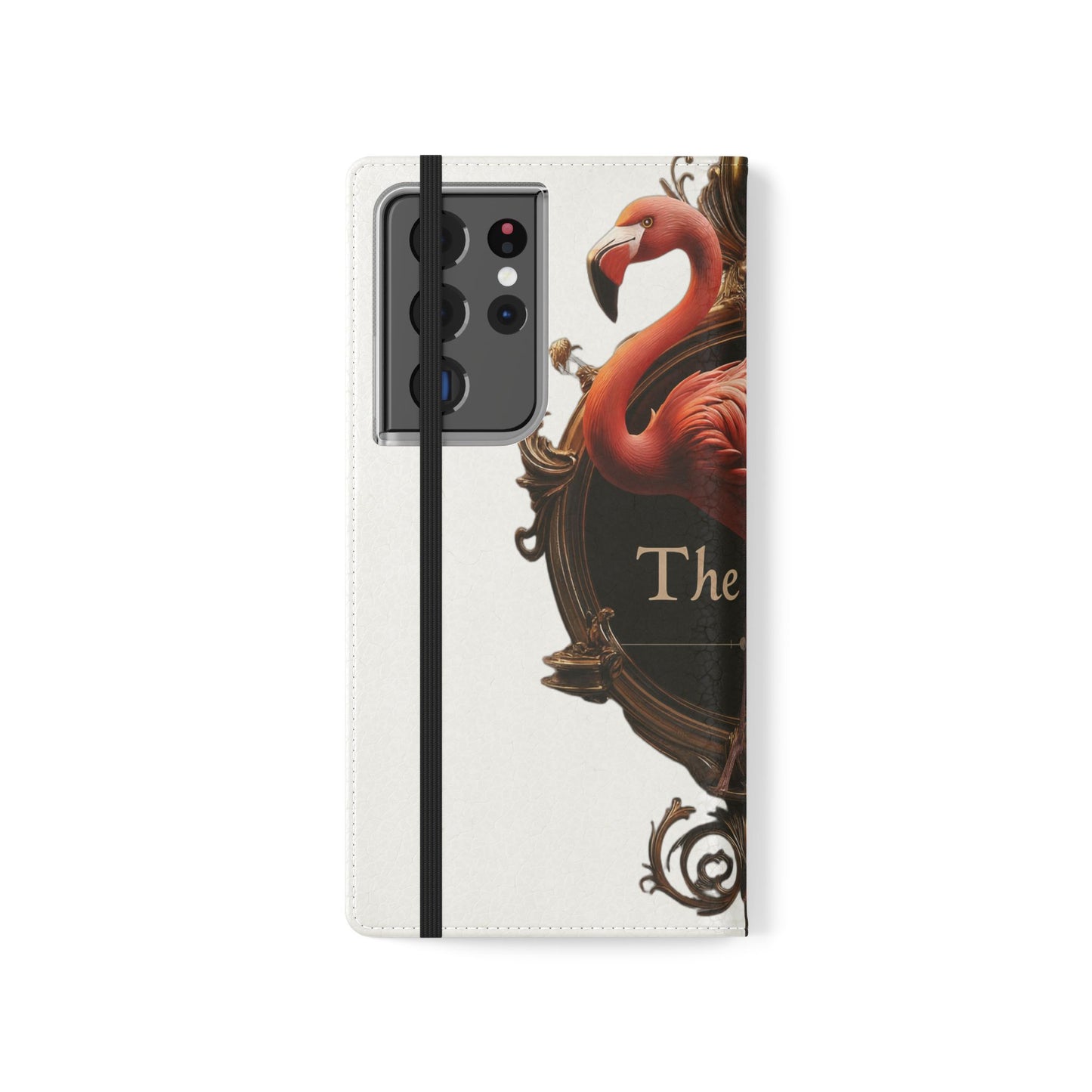 The Ritz Flamingo Flip Cases – Gilded Ornate Frame Art Design