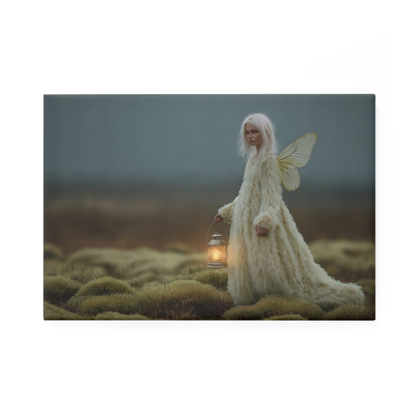 Lumina Fairy with Lantern Button Magnet, Rectangle (1 & 10 pcs) – Keeper of the Mossy Glade