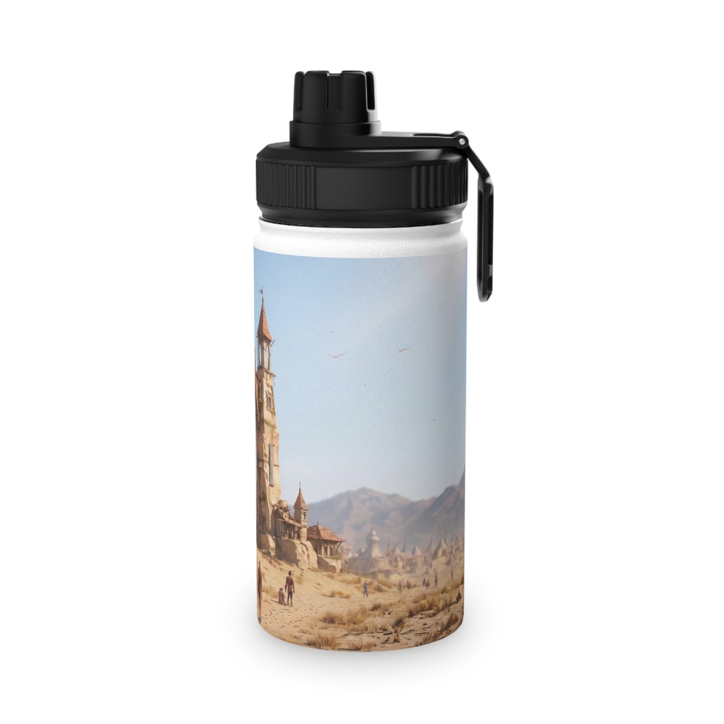 Desert Citadel Water Bottle – Sun-Kissed Oasis Gateway