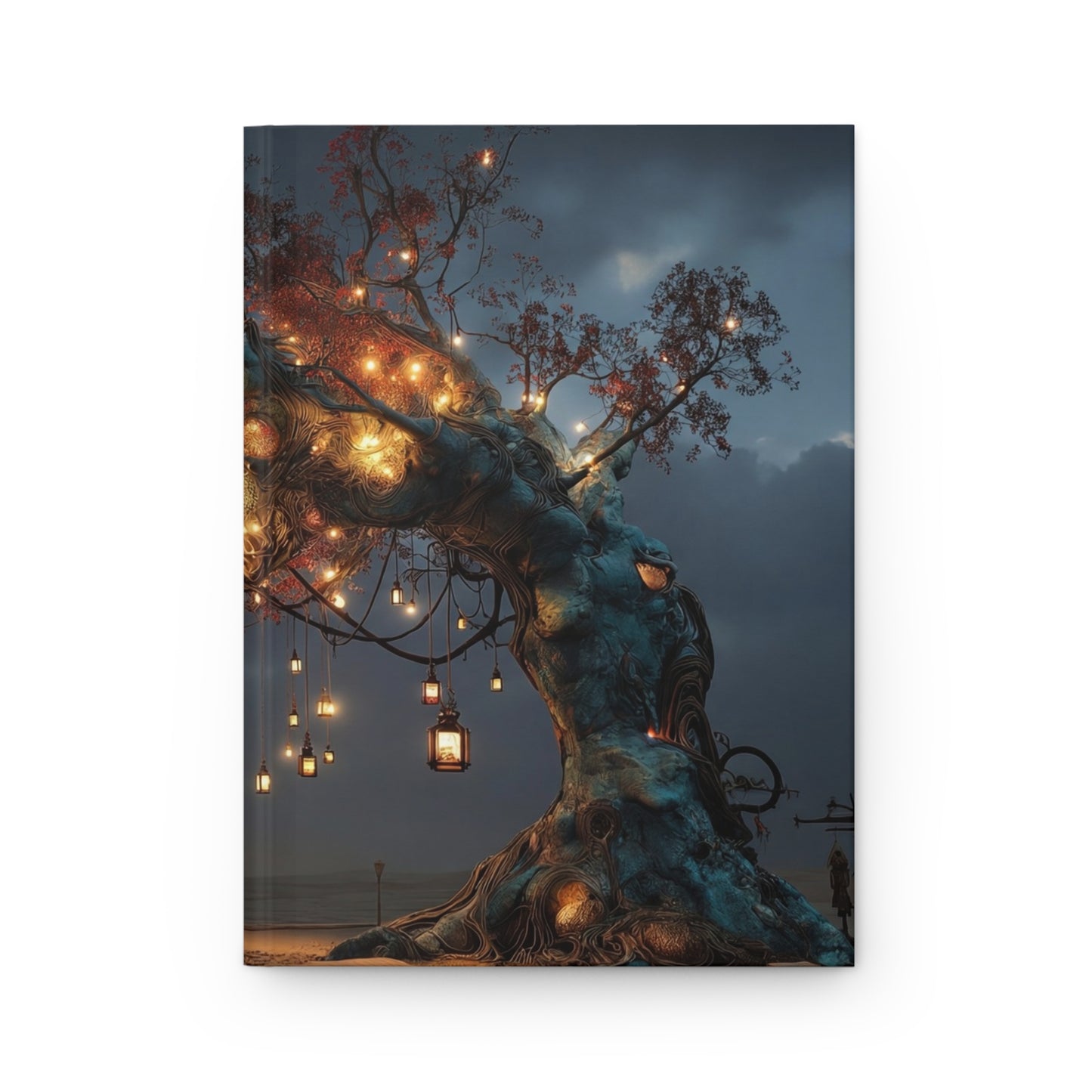 Luminous Wisp Tree Hardcover Journal Matte – Desert Night Sanctuary