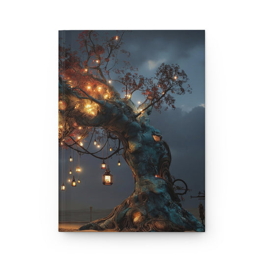Luminous Wisp Tree Hardcover Journal Matte – Desert Night Sanctuary