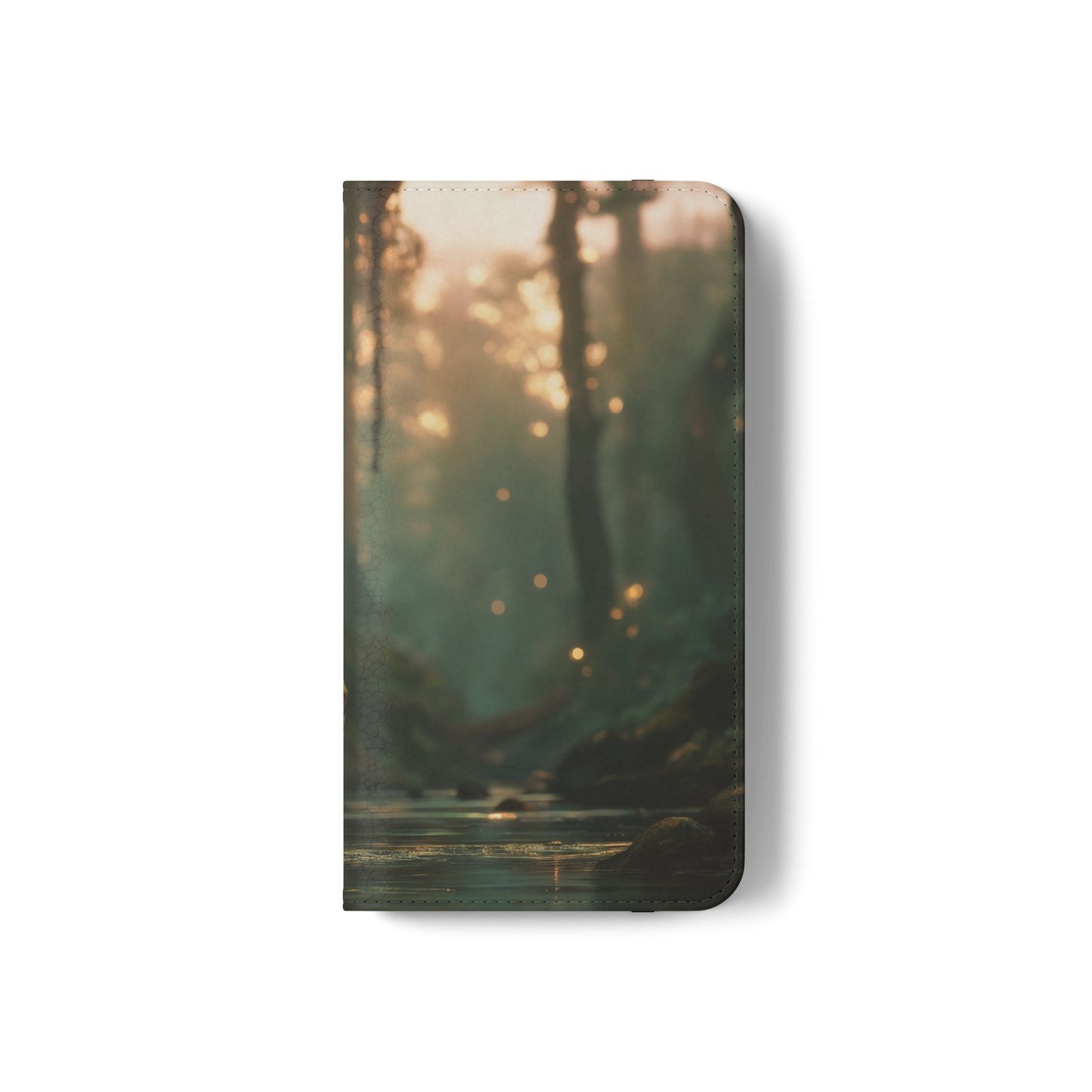 Mossy Bank Fairy Flip Cases – Golden Hour Sentinel Portrait