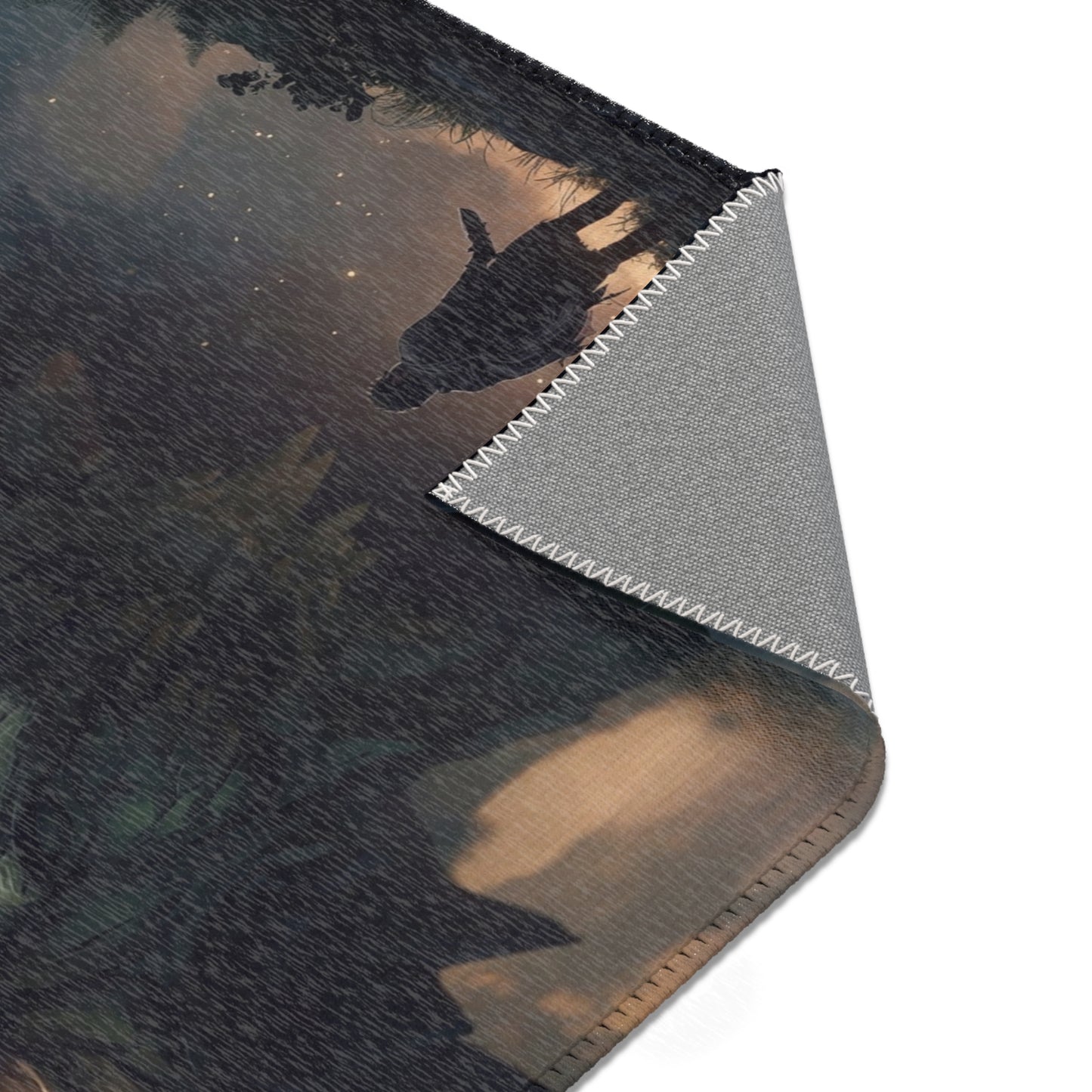 Ancient Dragon Sentinel Area Rugs – Forest Guardian Twilight