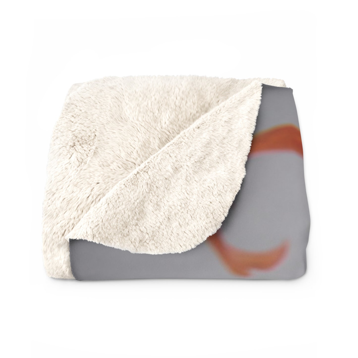 Flame-Fox Guardian Sherpa Fleece Blanket – Ember Wings and Fiery Mane
