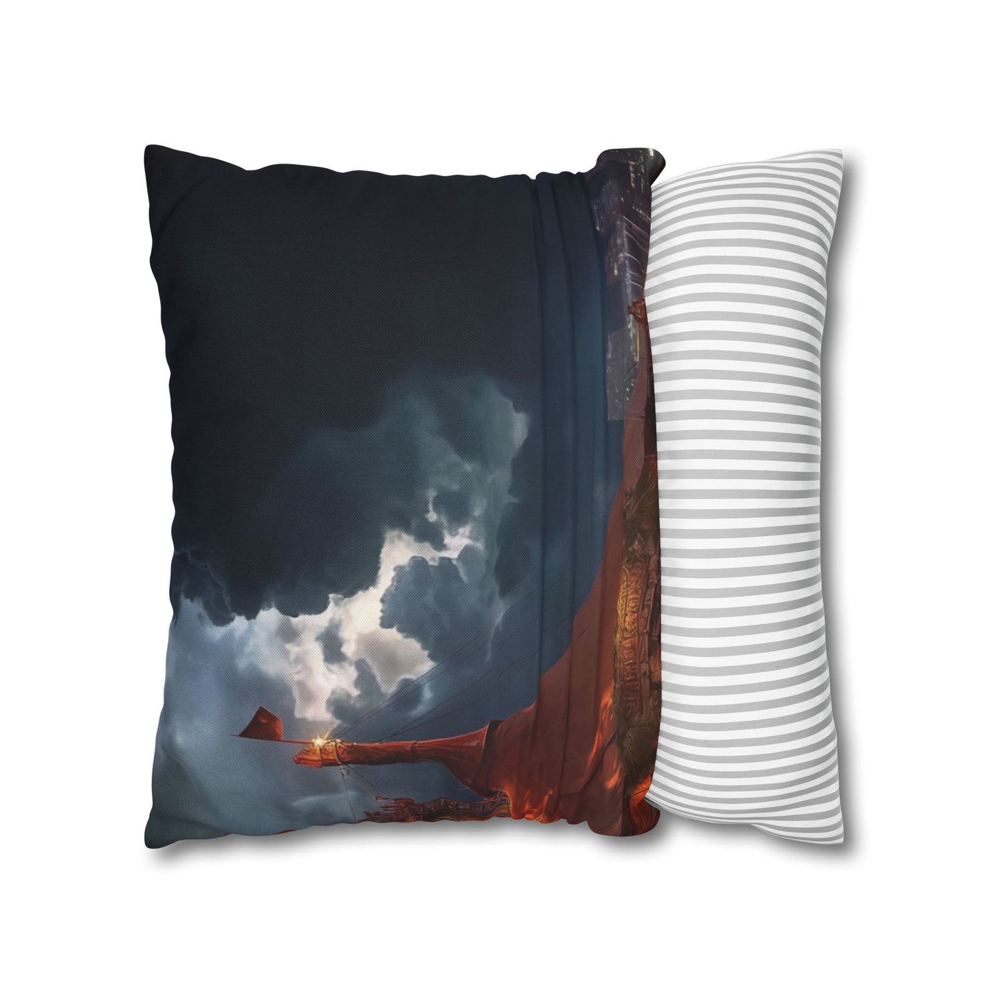 Crimson Carnival Tent Pillowcase – Whispers of the Midnight Ringmaster
