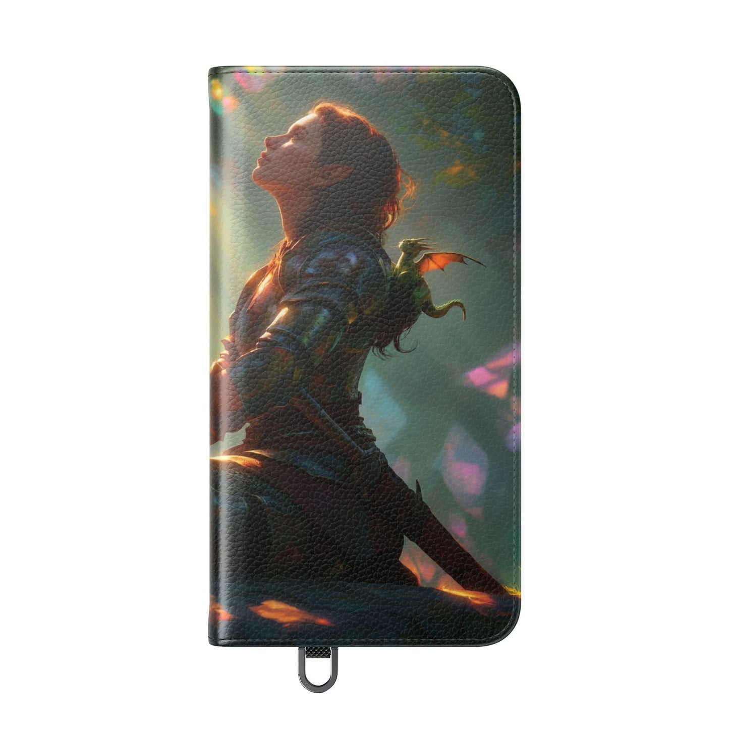 Crystal Grove Sentinel Flip Cases – Iridescent Forest Dawn Guardian