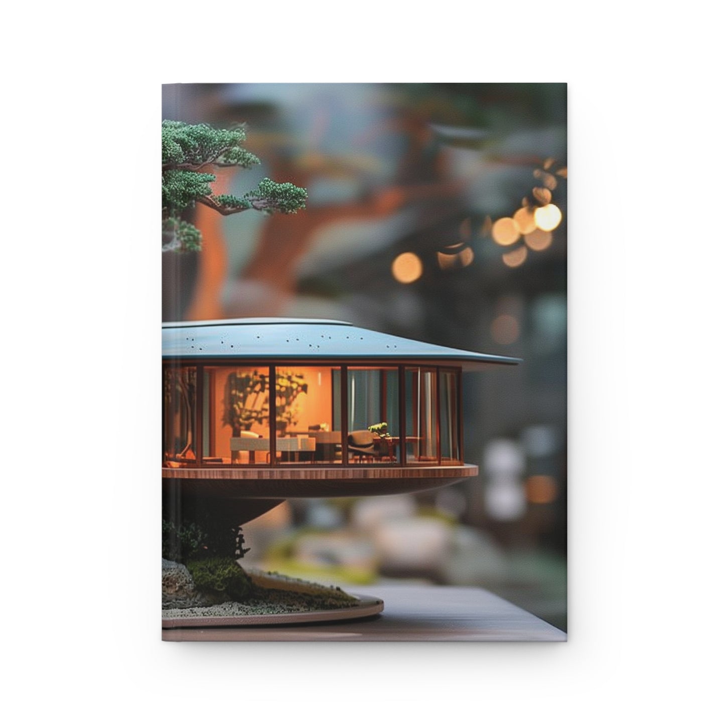 Bonsai Tree House Hardcover Journal Matte – Whispers of the Ancient Grove