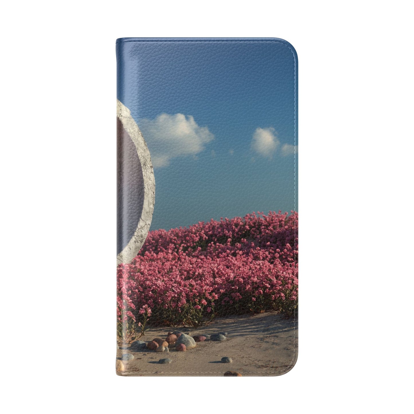 Stone Circle Flip Cases – Pink Flower Field Monument
