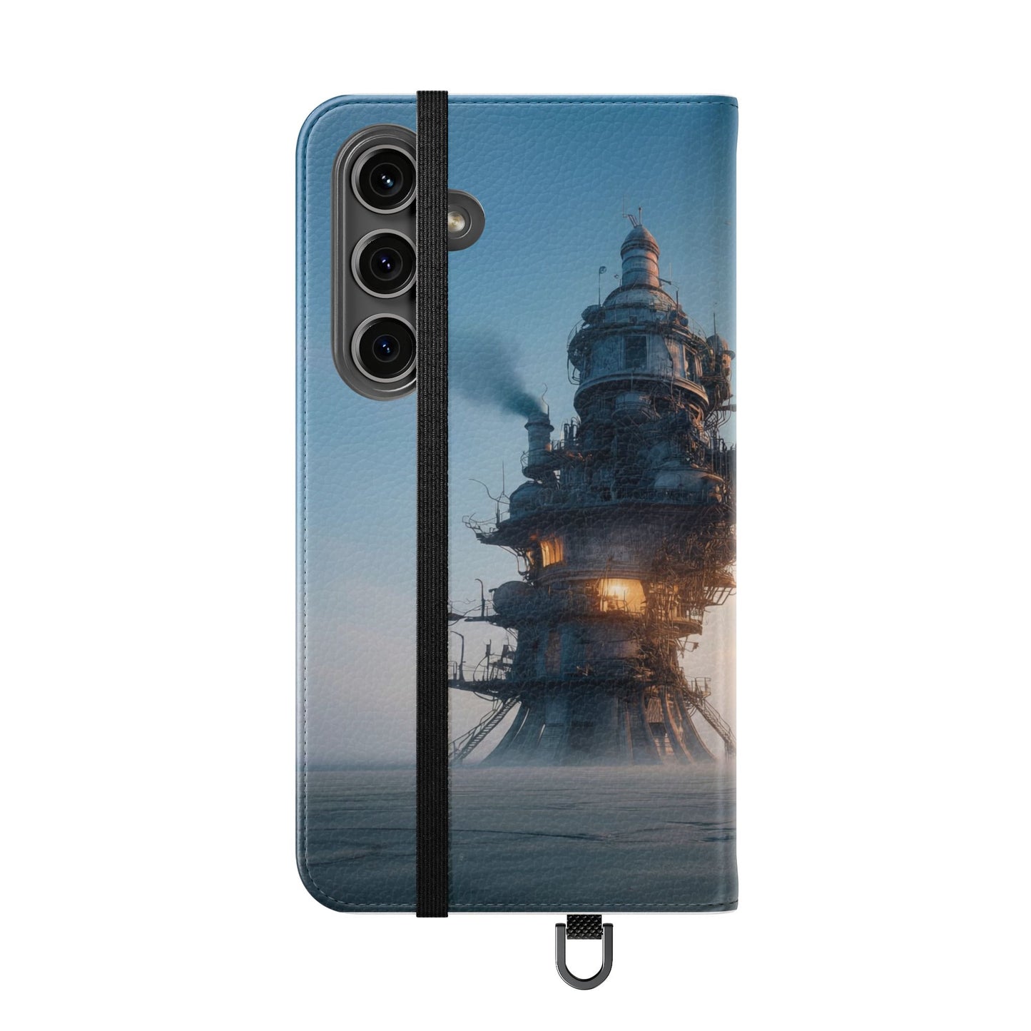 Steam-Stack Tower Flip Cases – Industrial Dawn Sentinel