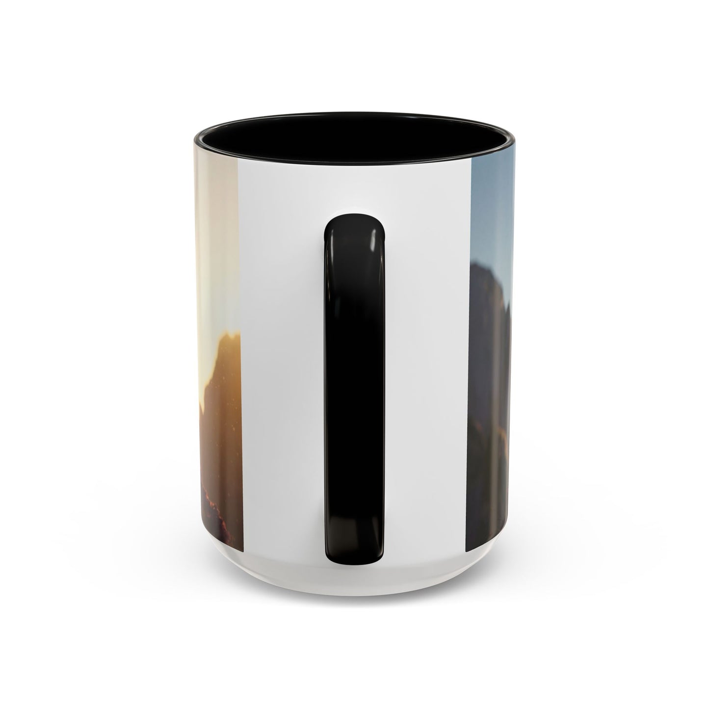 Dragon Rider at Dawn Accent Coffee Mug (11, 15oz) – Sunset Sentinel and Whispering Scale