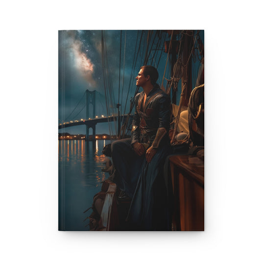 Starlit Sailor Hardcover Journal Matte – Voyage Beneath the Milky Way