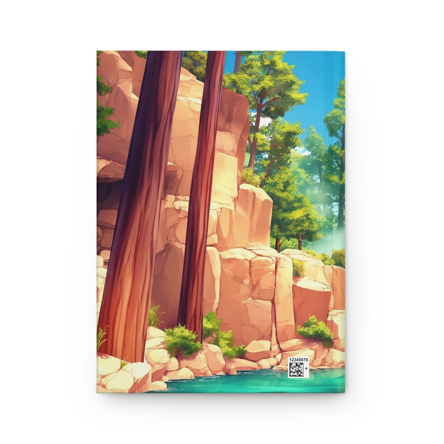 Canyon Oasis Hardcover Journal Matte – Emerald Pool Through Redwood Cathedral