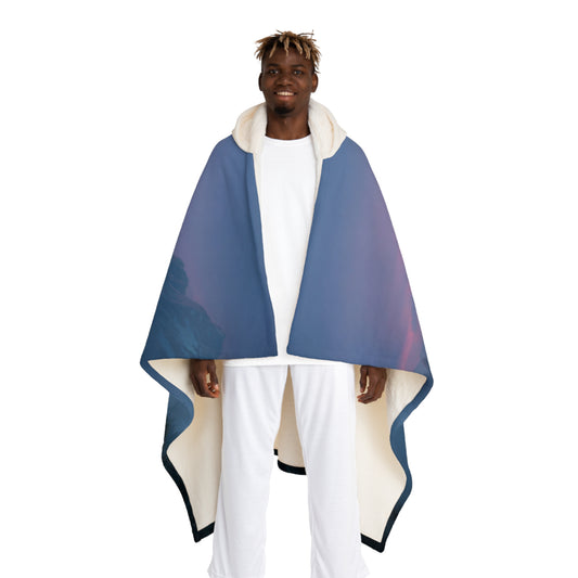 Sentinel & Dragon Hooded Sherpa Fleece Blanket – Twilight Peak Companionship