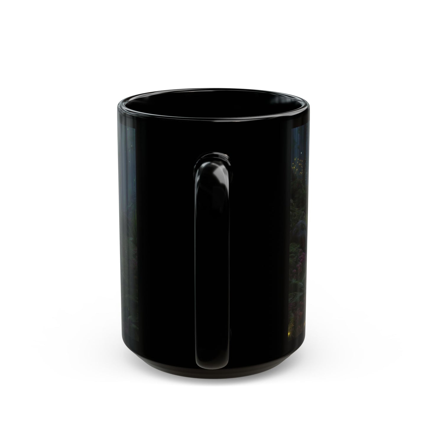 Celestial Forest Stream Mug – Azure Lightfall Dreamscape