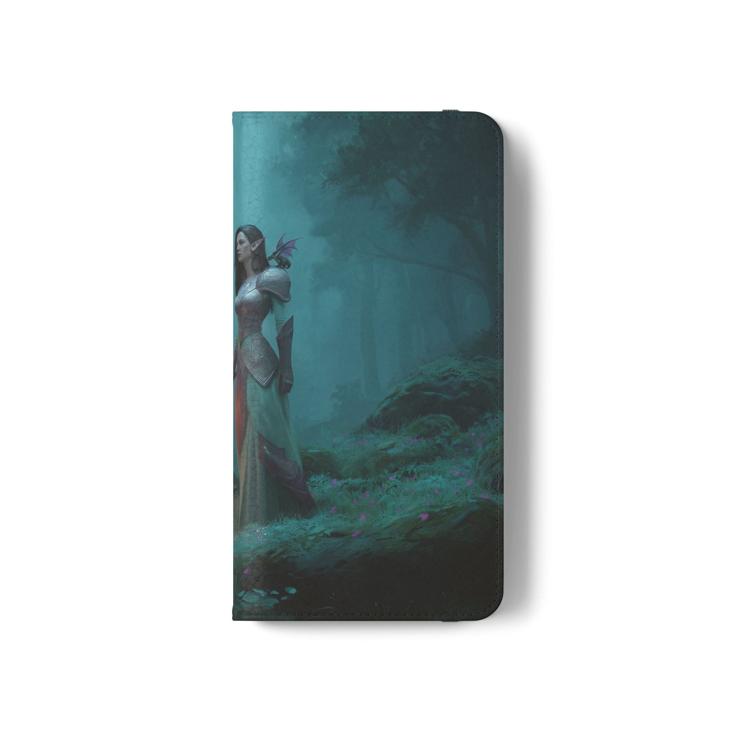 Forest Guardian Flip Cases – Elven Sentinel with Glowing Blade