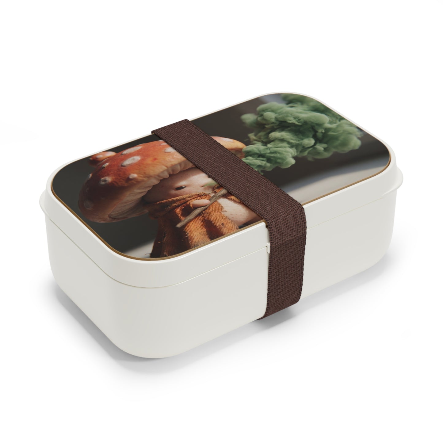 Mushroom Witch Bento Lunch Box – Verdant Smoke & Rustic Cloak