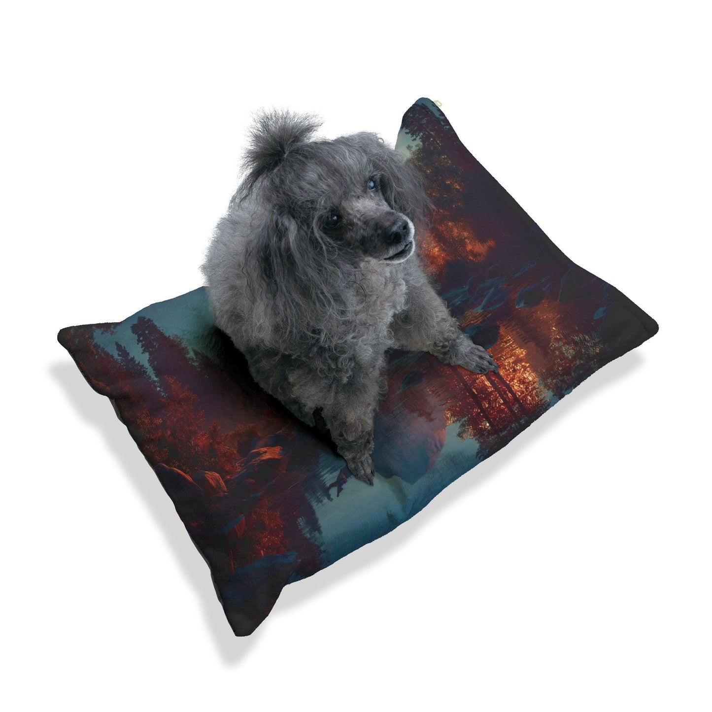 Starlit River Valley Pet Bed – Half Dome’s Whispering Reflection