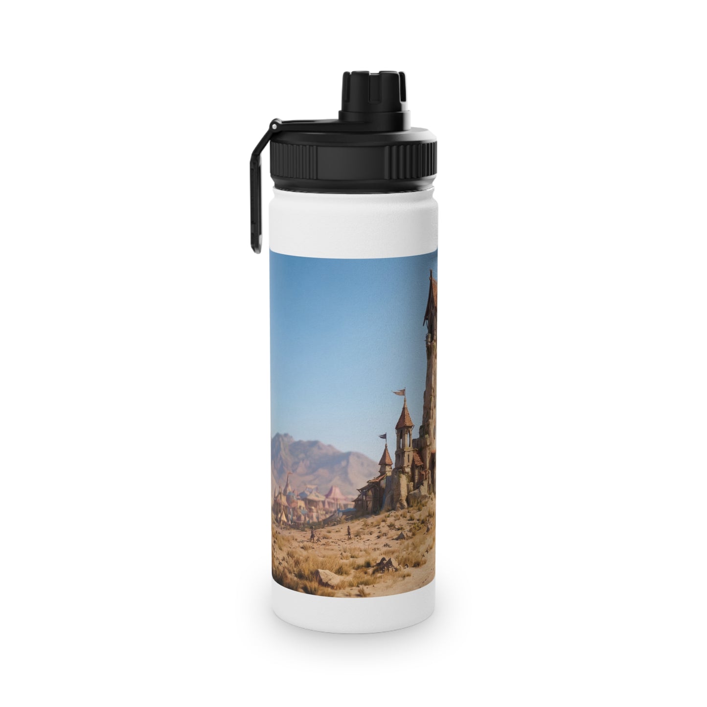 Desert Citadel Water Bottle – Sun-Kissed Oasis Gateway