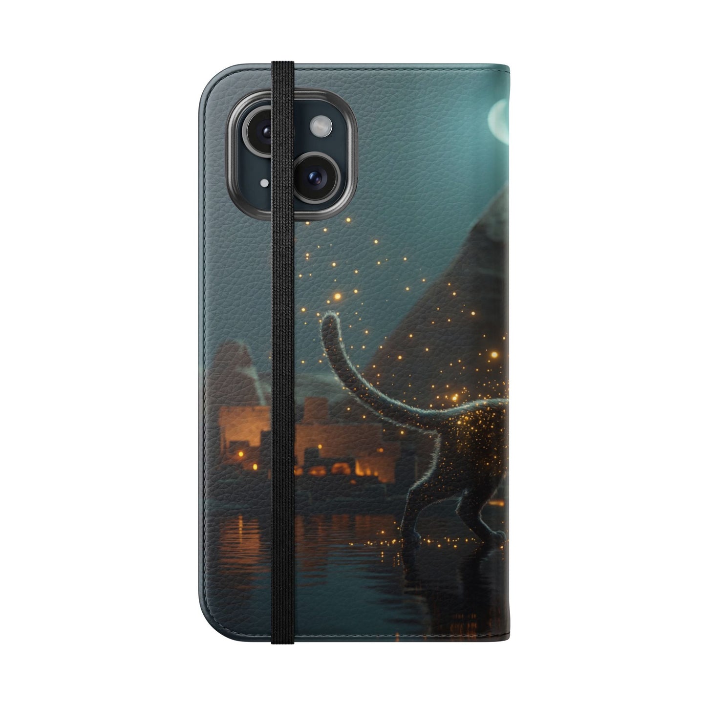 Celestial Vortex Flip Cases – Indigo Cloud Dreamscape