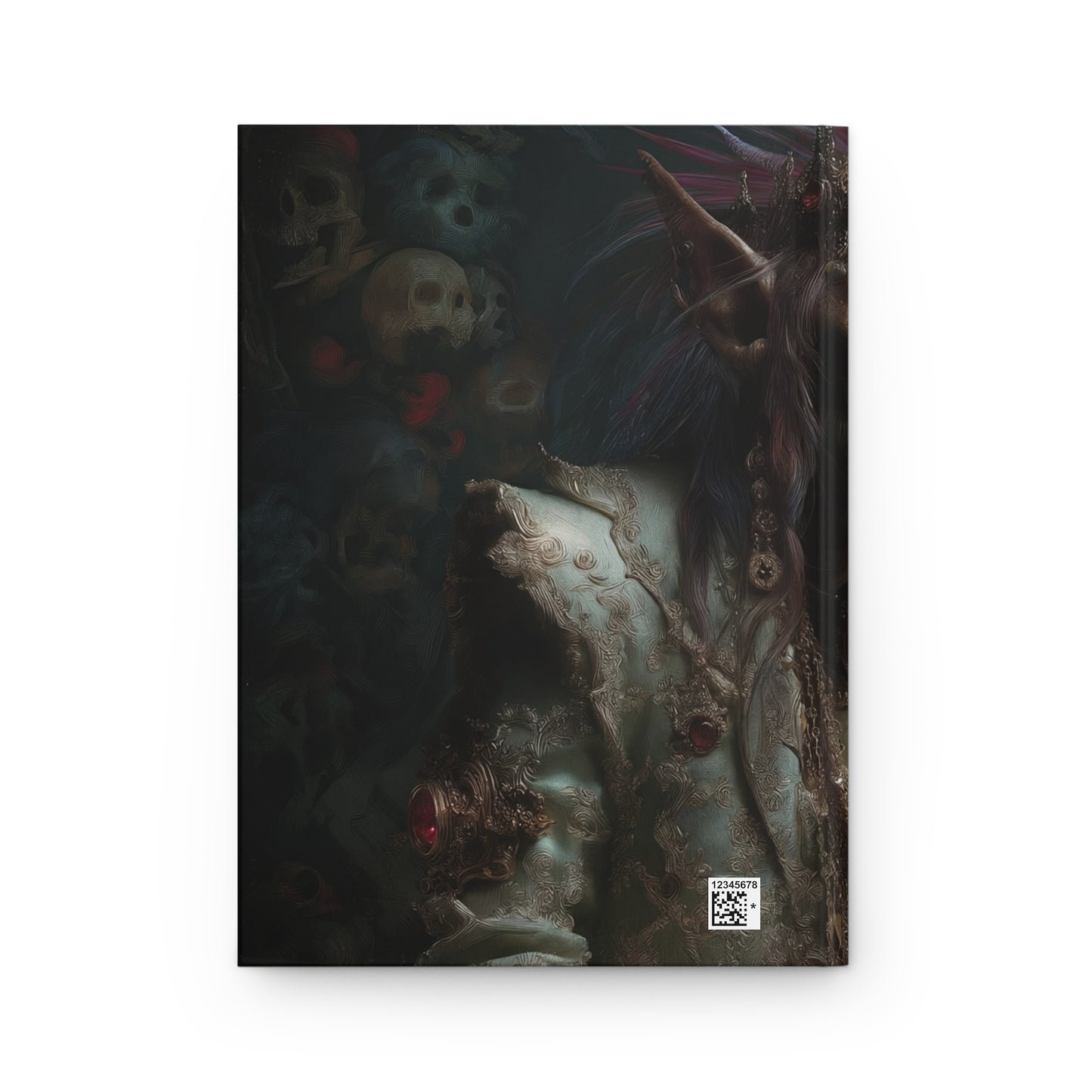 Crowned Gorilla King Hardcover Journal Matte – Throne of Skulls and Velvet Night
