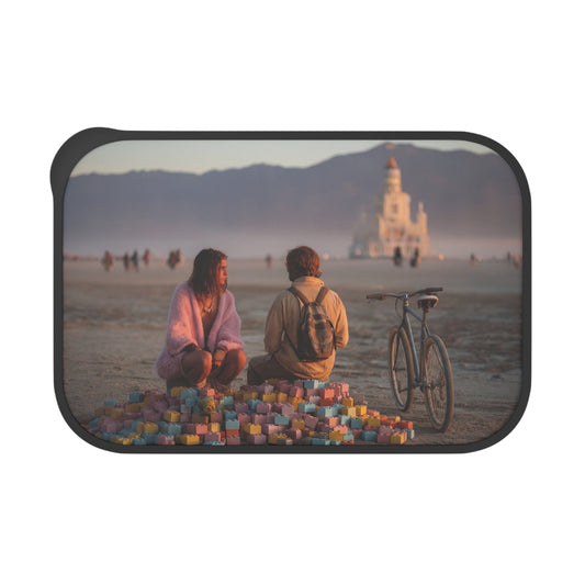 Desert Castle Playtime PLA Bento Box with Band and Utensils – Sunset Sandstone Dreamscape