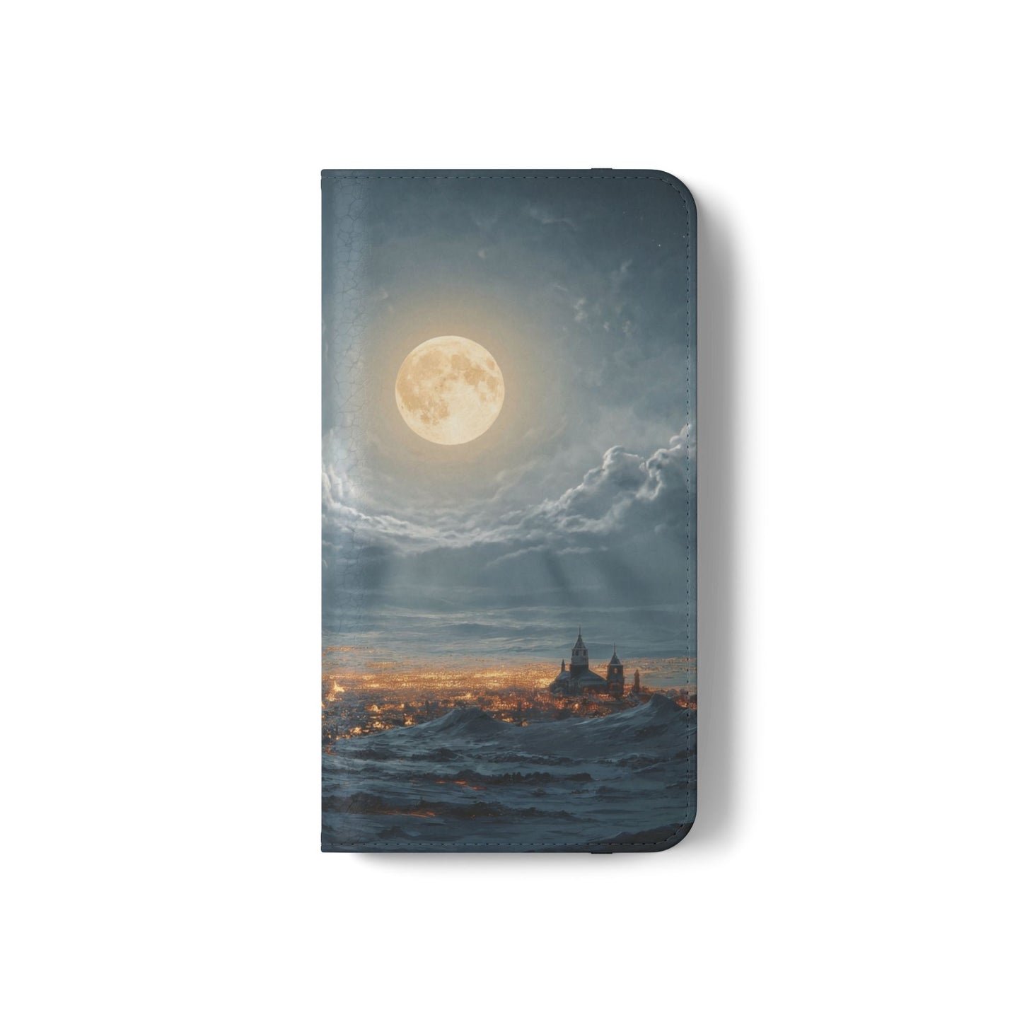 Moonlit Sleigh Flip Cases – Northern Lights Winter Journey