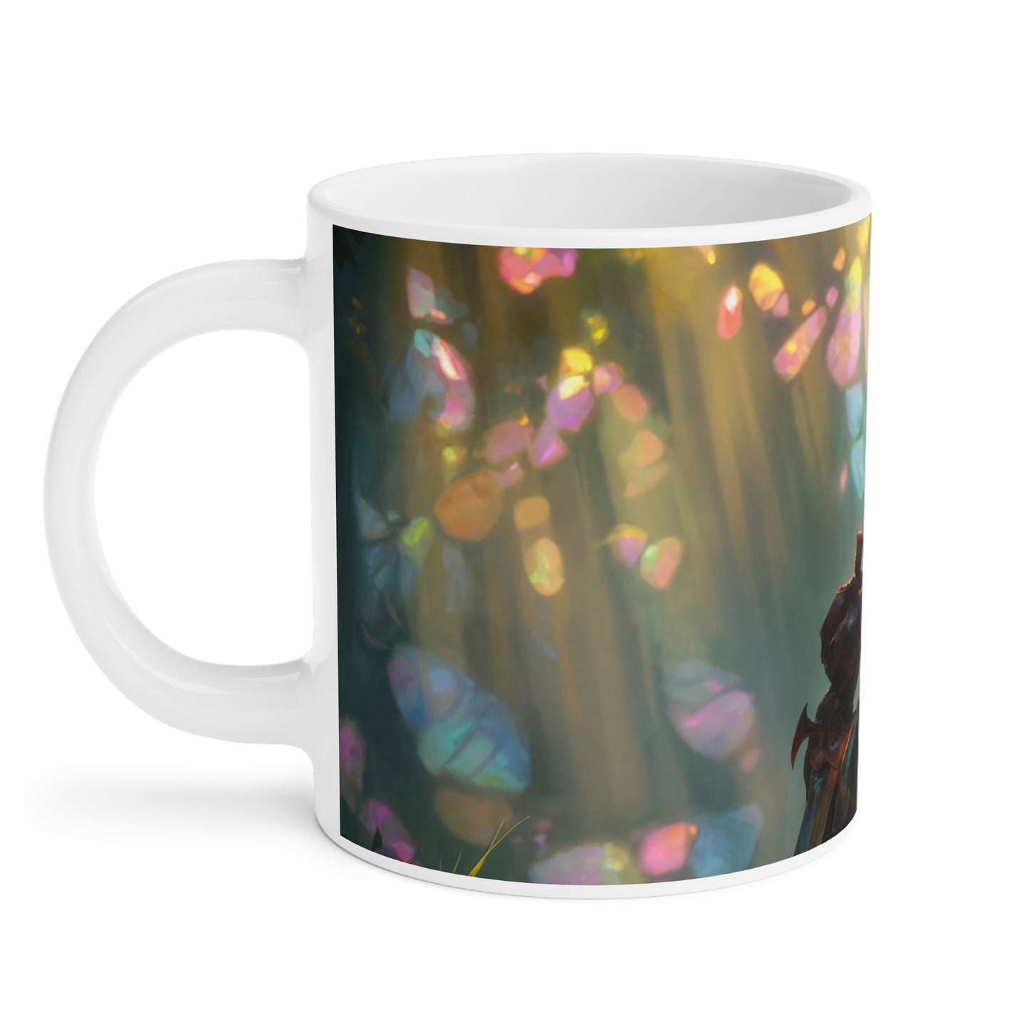 Sunlit Sentinel Ceramic Mugs (11oz\15oz\20oz) – Guardian of the Crystal Grove