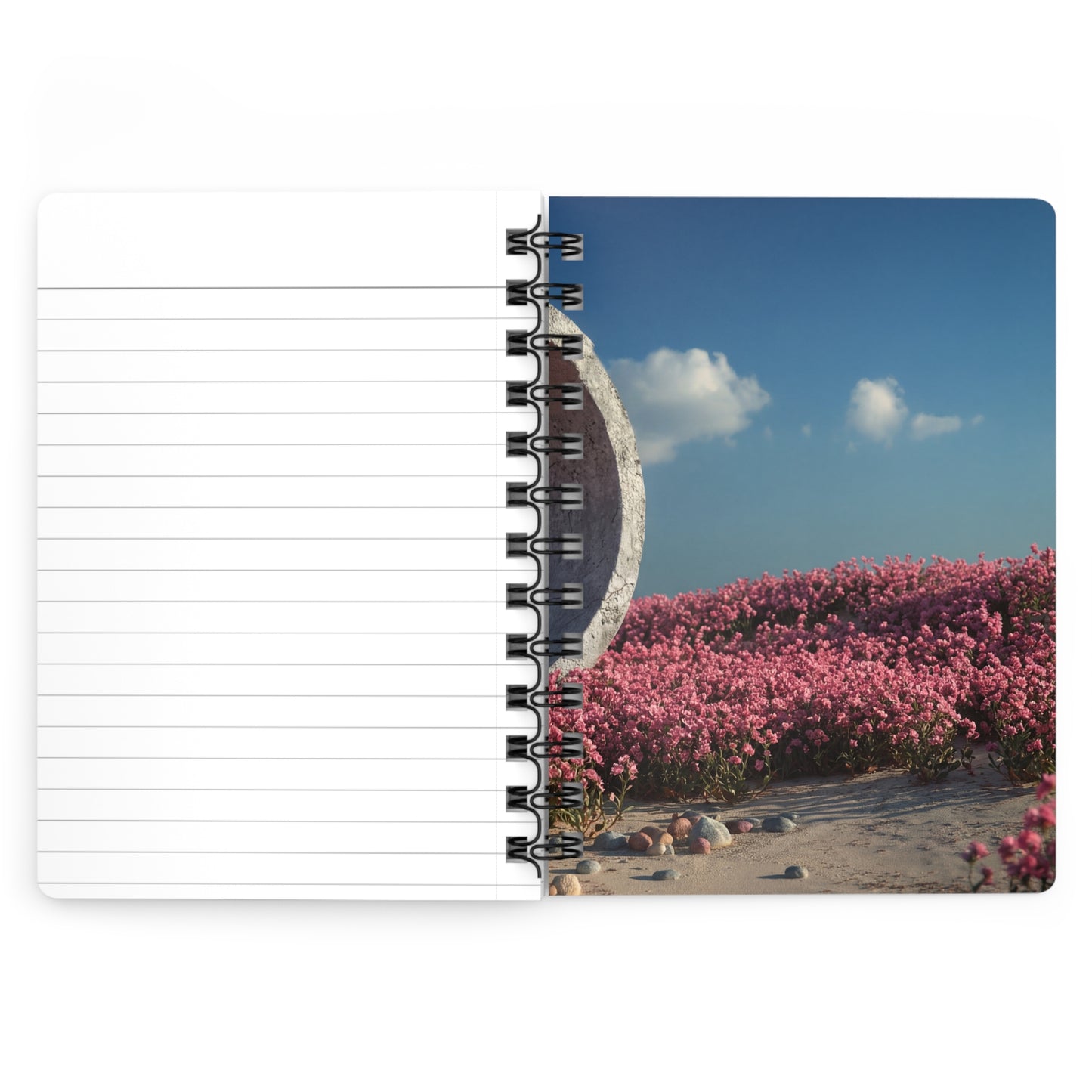 Celestial Ring Journal – Pink Petal Portal Dreamscape