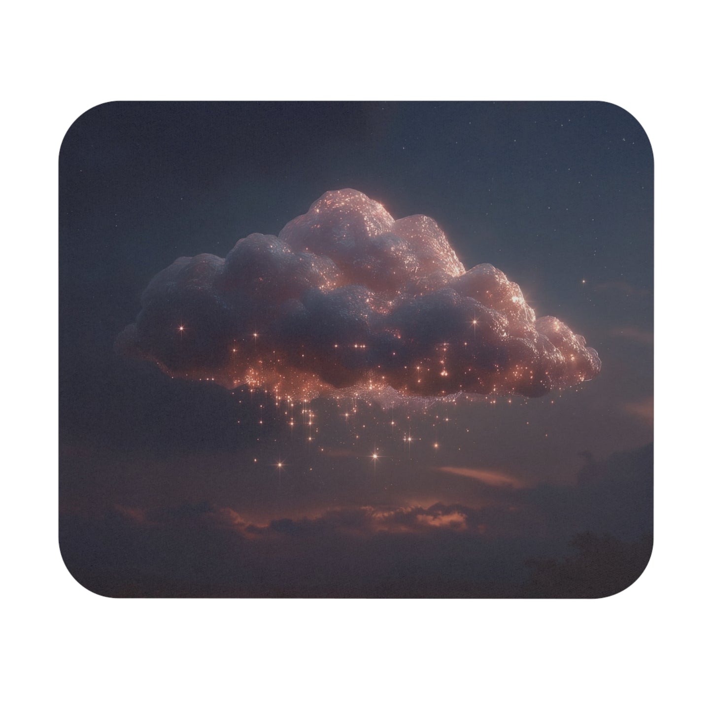 Celestial Cloud Mouse Pad – Starlight Cascade Dreamscape (Rectangle)