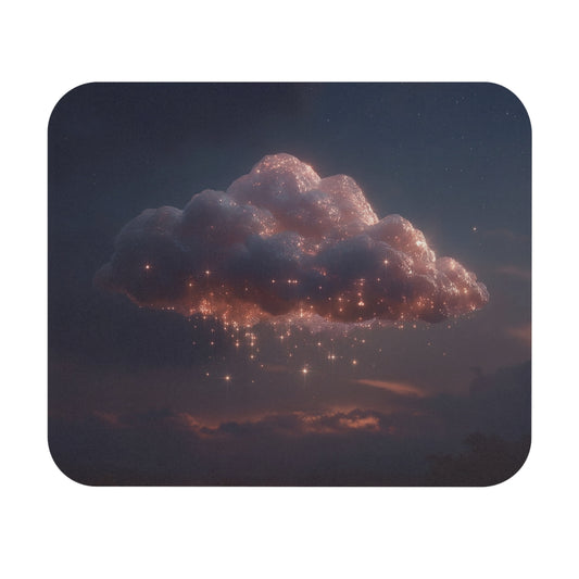 Celestial Cloud Mouse Pad – Starlight Cascade Dreamscape (Rectangle)