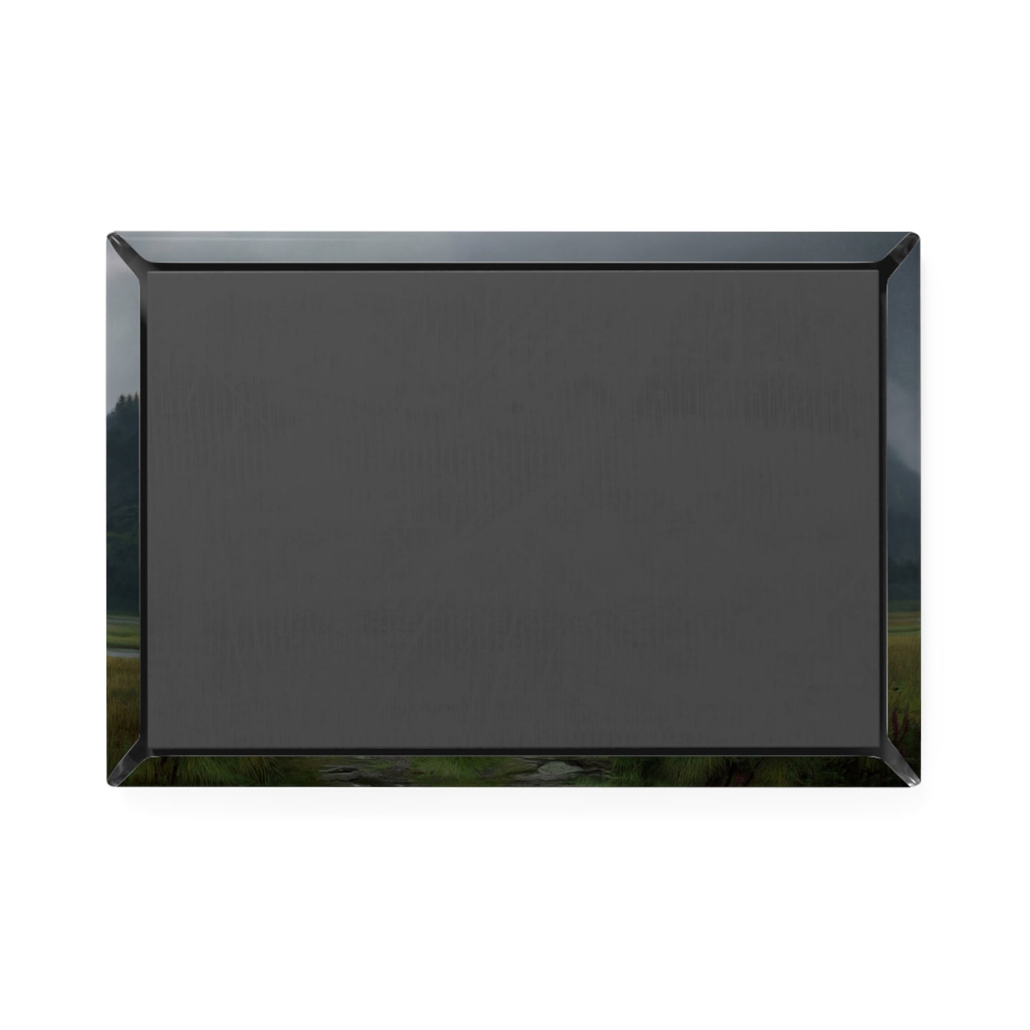 Ancient Portal Stones Button Magnet, Rectangle (1 & 10 pcs) – Glowing Glyphs in Misty Vale