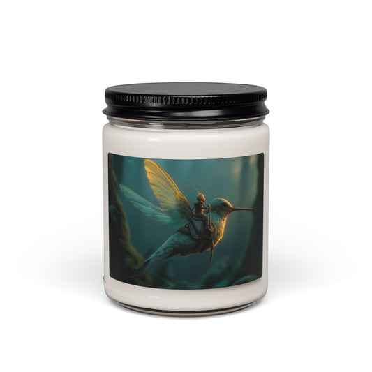 Hummingbird Knight Scented Soy Candle, 9oz – Sunlit Forest Ride