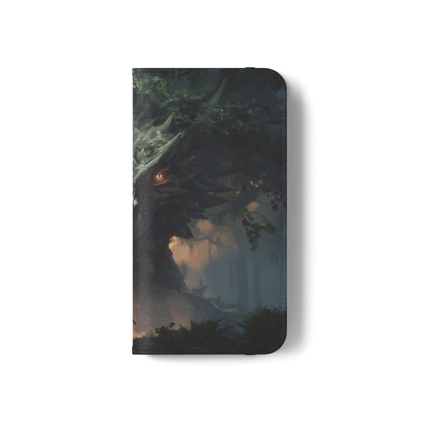 Guardian Beast Flip Cases – Moss-Clad Titan Facing the Wanderer