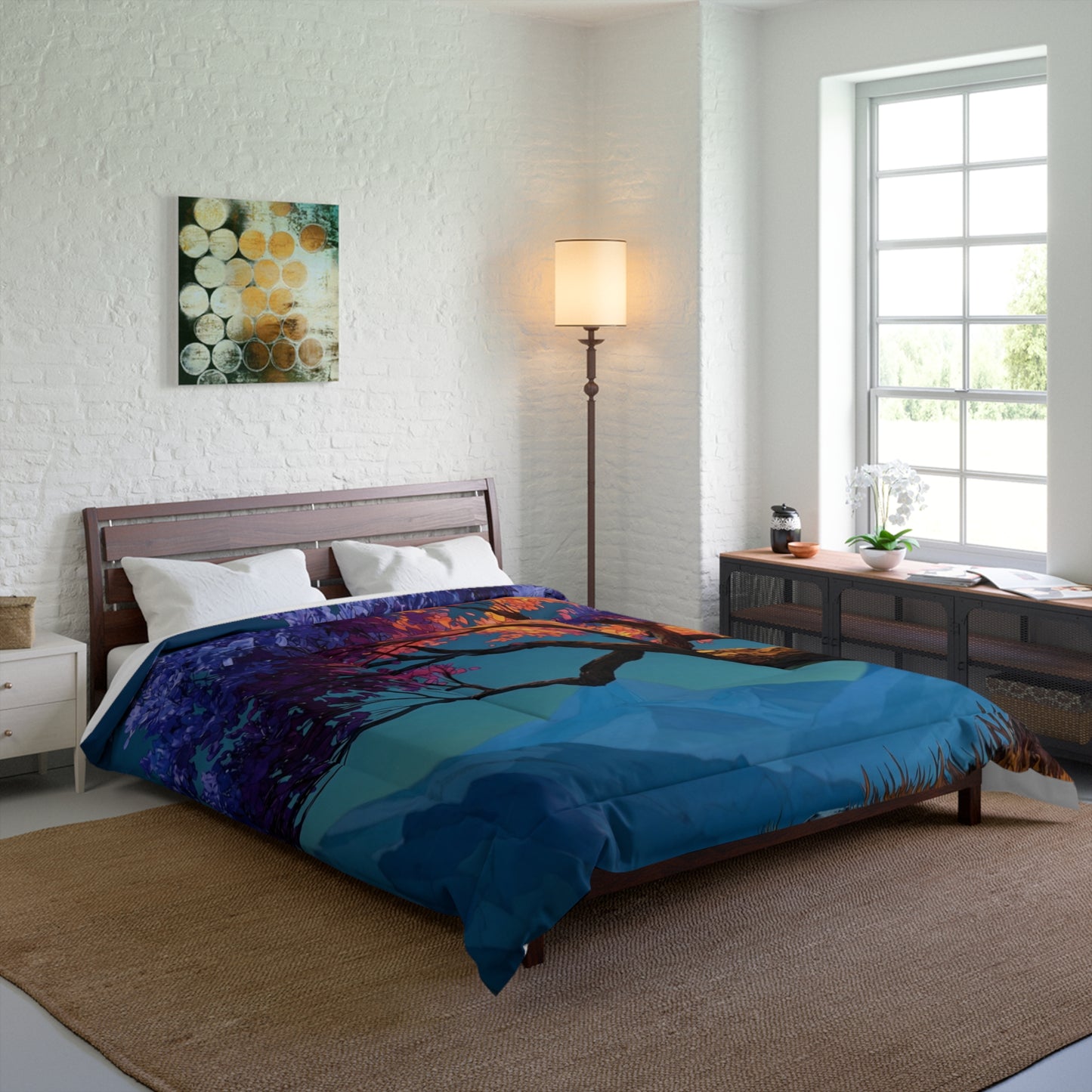 Celestial Tree Comforter – Twilight Bloom Dreamscape