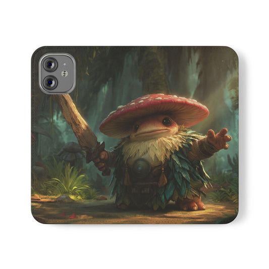 Mushroom Knight Flip Cases – Forest Guardian with Wooden Sword