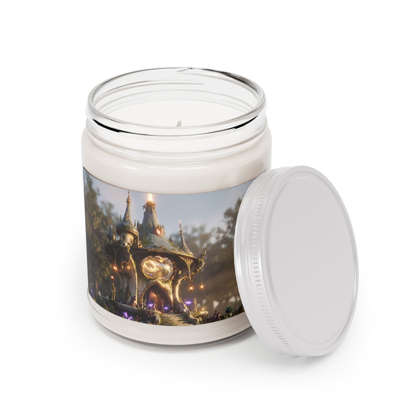 Whispering Observatory Scented Soy Candles with White Lid, 9oz – Twilight’s Forgotten Archive