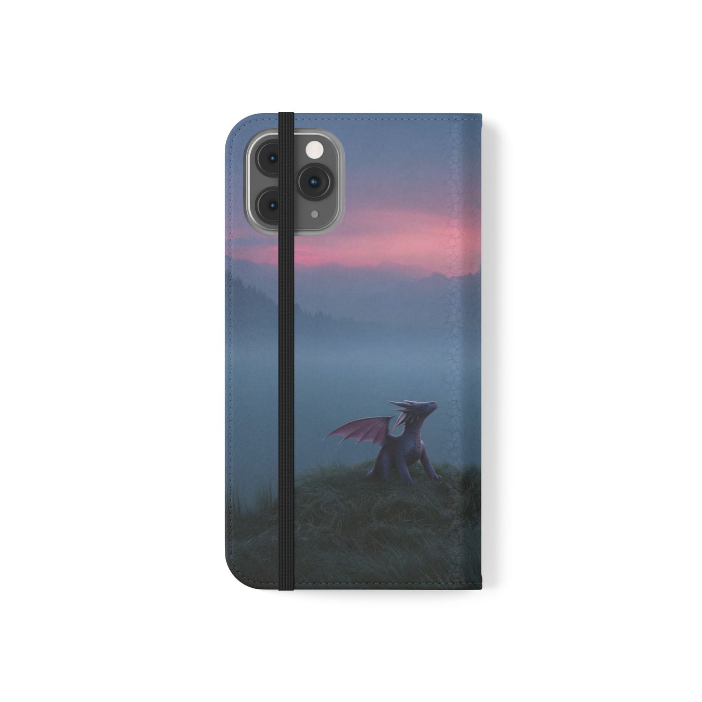 Silent Guardian Flip Cases – Misty Dawn Warrior and Dragon Companion