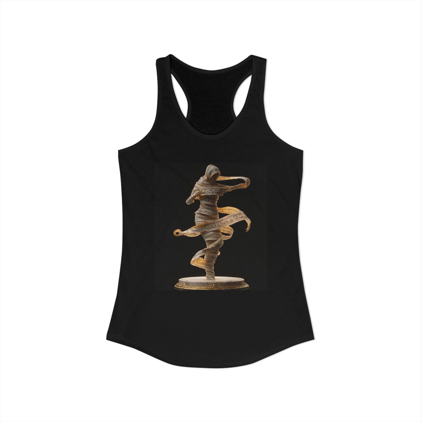 Ethereal Music Muse Racerback Tank – Golden Score Whirlwind Art