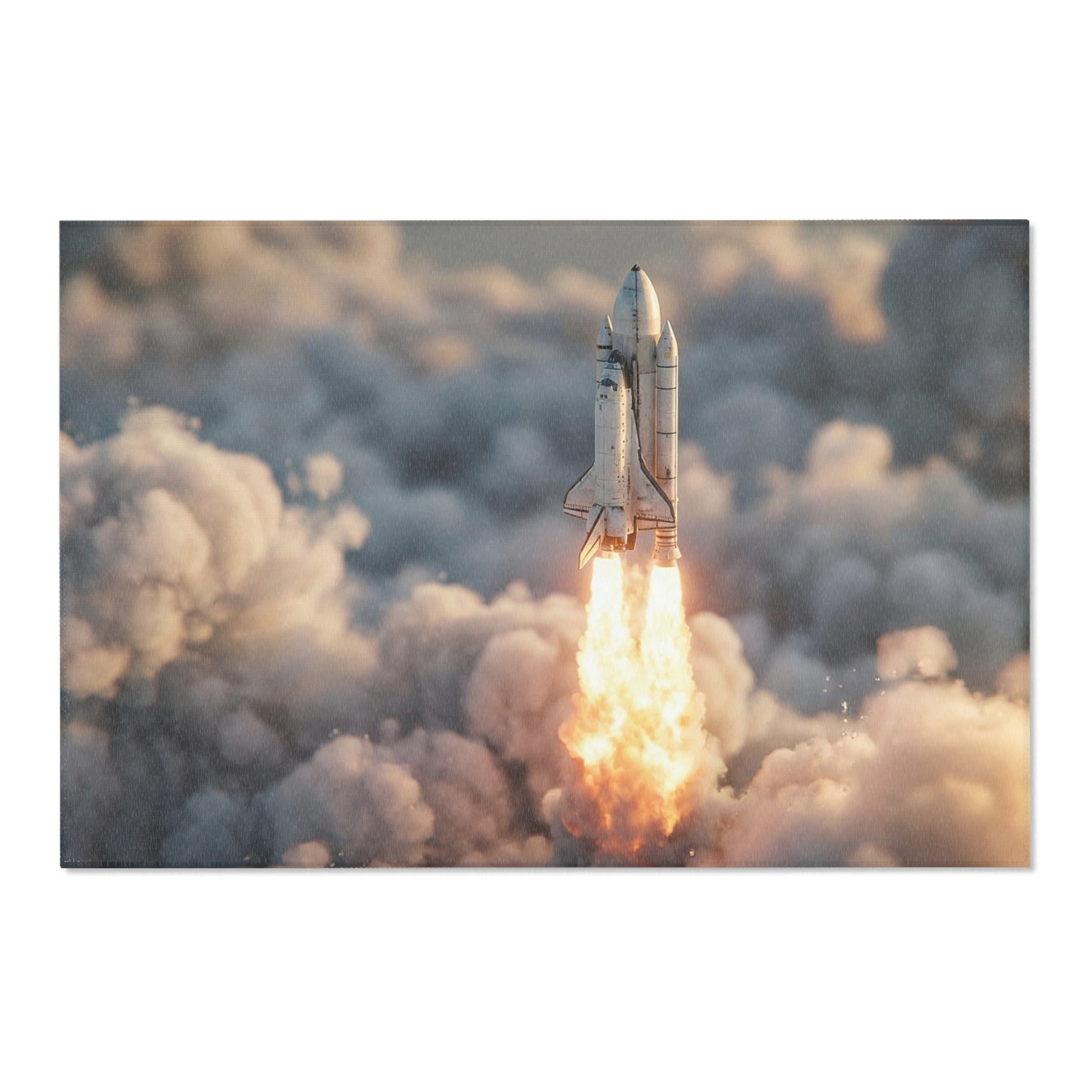 Space Shuttle Launch Area Rugs – Dawn’s First Orbit Dreamscape