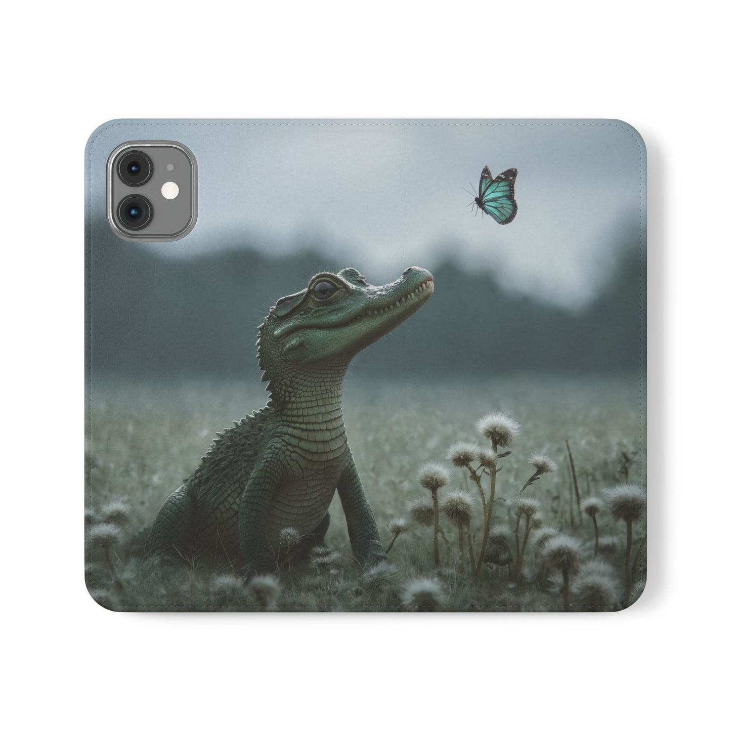 Gentle Croc & Butterfly Flip Cases – Tender Meadow Guardian Scene
