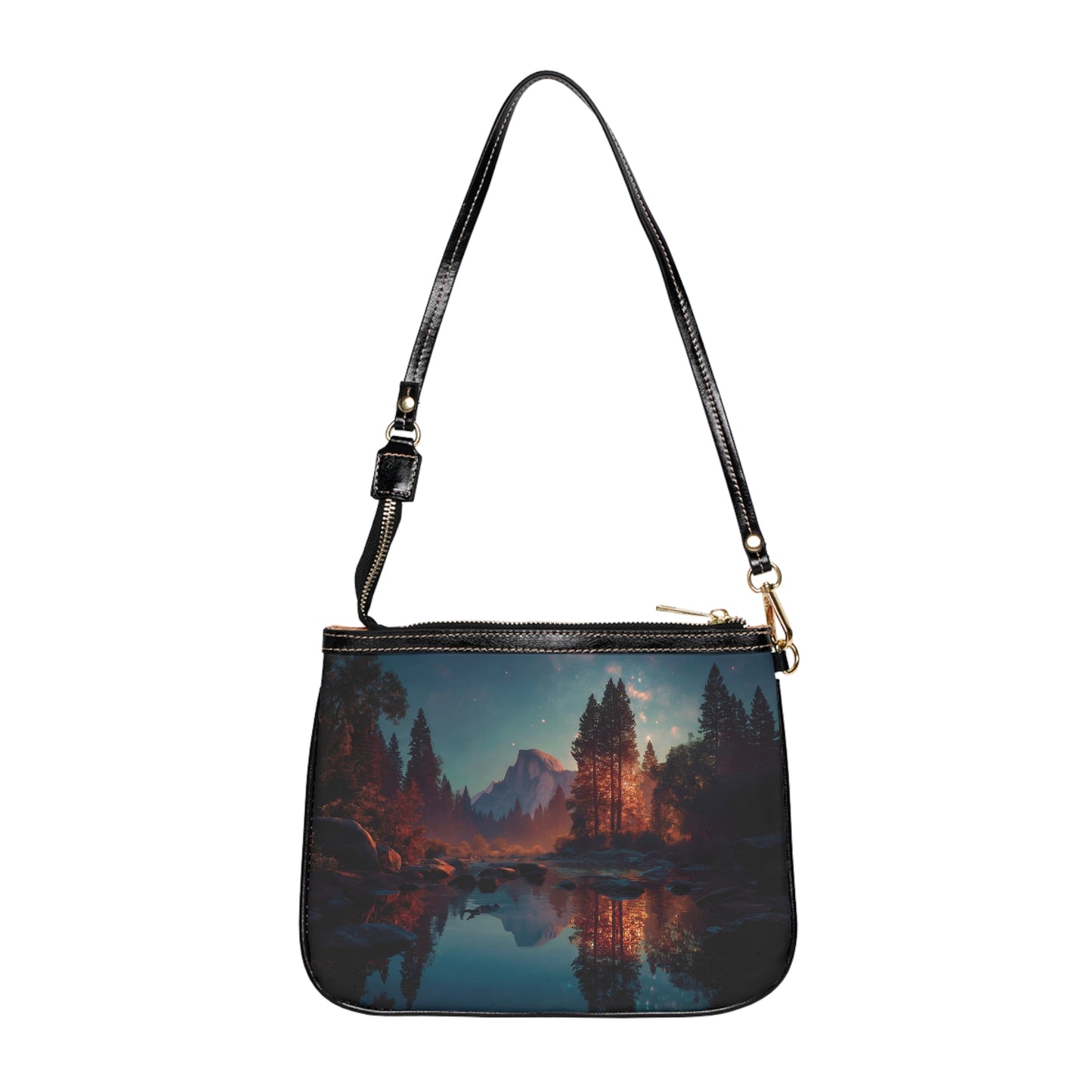 Celestial Reflection Small Shoulder Bag – Half Dome Twilight Dreamscape